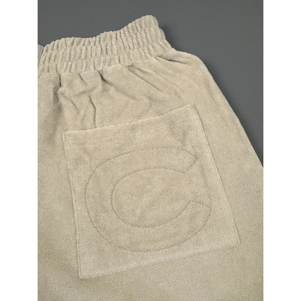 Cernucci Terry Towelling Relaxed Shorts Beige Large‎ New With Tags